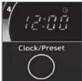 Koenic KMW 202 - Einstellen der Uhr Kochen mit Mikrowelle - 7