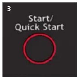 Koenic KMW 202 - Die Taste START/ QUICK START - 2