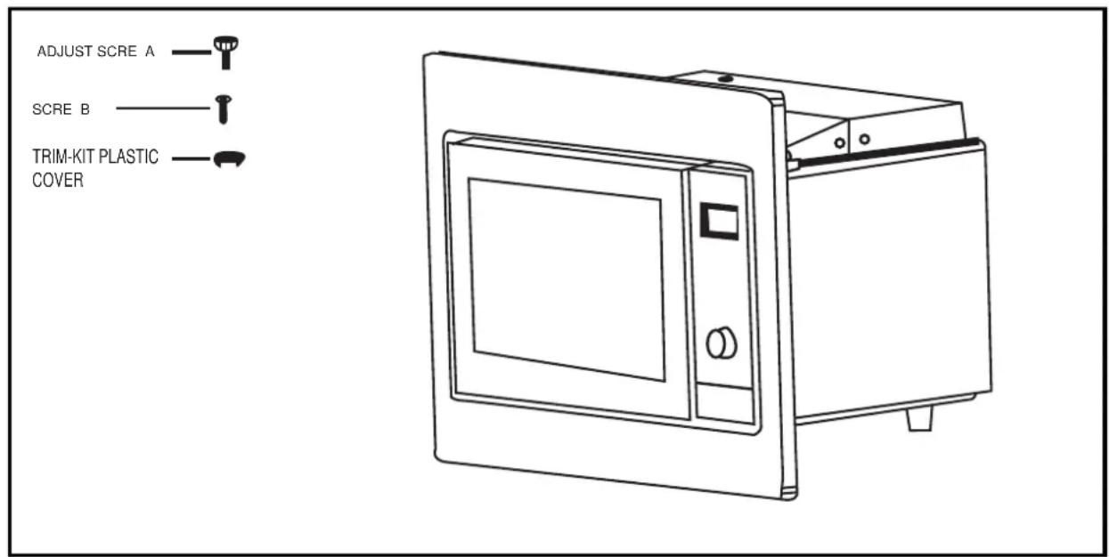 ADJUST SCRE A SCRE B TRIM-KIT PLASTIC COVER