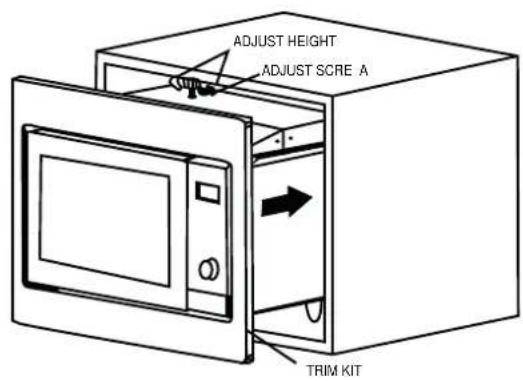 ADJUST HEIGHT ADJUST SCRE A TRIM KIT