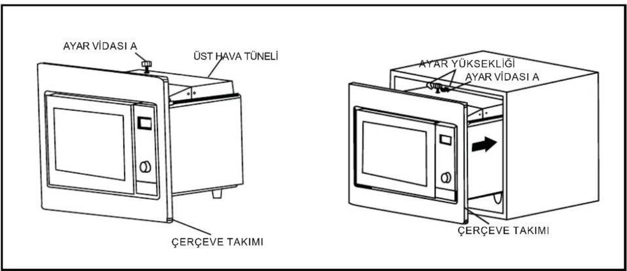 AYAR VİDASI A ÜST HAVA TÜNELİ ÇERÇEVE TAKIMI AYAR YÜKSEKLİĞİ AYAR VİDASI A ÇERÇEVE TAKIMI