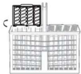 SAMSUNG DW80K7050UG - USING THE CUTLERY RACK - 1