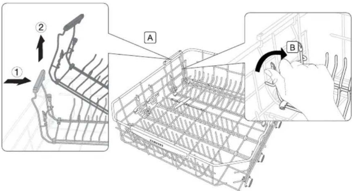 SAMSUNG DW80K7050UG - Panier inférieur - 1