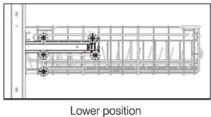 SAMSUNG DW80K5050UW - ADJUSTING THE HEIGHT OF THE UPPER RACK - 2