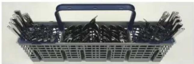 SAMSUNG DW80K5050UW - UTILISATION DU PANIER À COUVERTS - 3