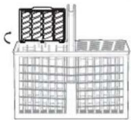 SAMSUNG DW80K5050US - Utilisation du porte-verres - 2