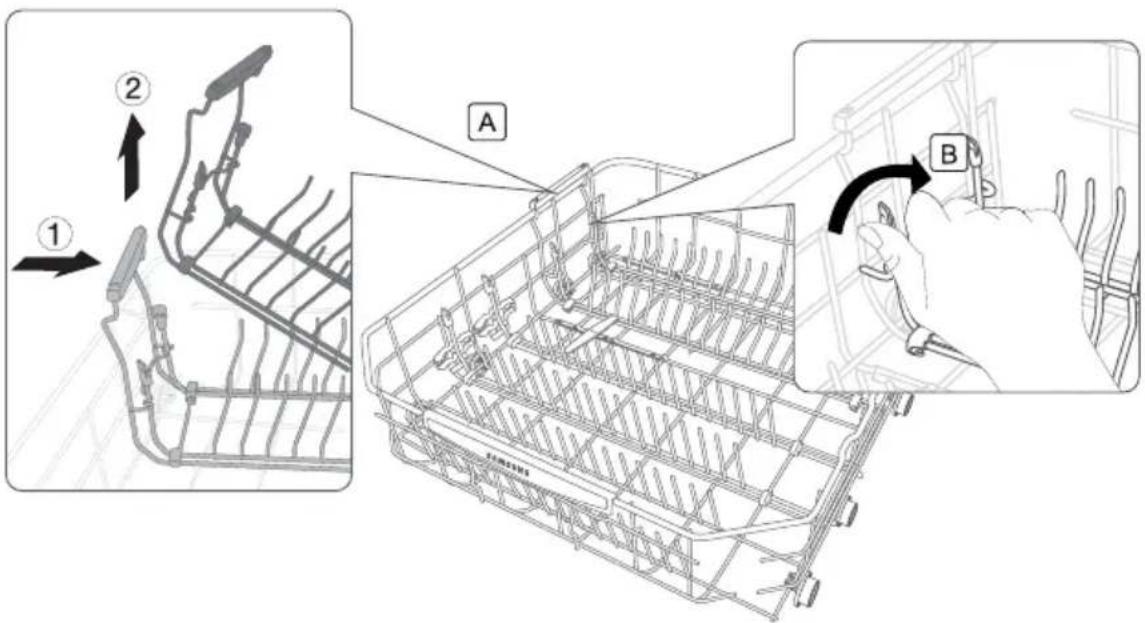SAMSUNG DW80K5050US - ADJUSTING THE ANGLE OF THE PLATE SUPPORTS - 2