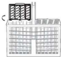 SAMSUNG DW80K5050US - USING THE CUTLERY RACK - 1