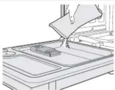 SAMSUNG DW80K5050US - Remplissage du réservoir de produit de lavage - 4