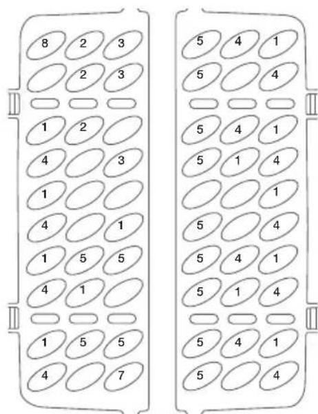 SAMSUNG DW60H6050FS - Loading the dishwasher racks - 4