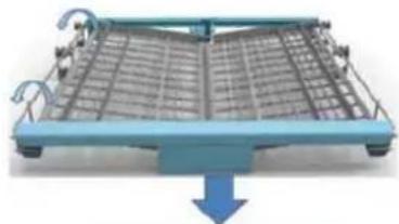 THOMSON TDW 1445 SL - positions du panier à couverts: - 2