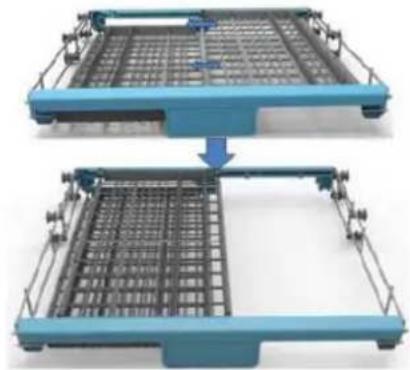 THOMSON TDW 1445 SL - Positions of cutlery rack: - 6