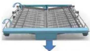 THOMSON TDW 1445 SL - Positions of cutlery rack: - 2