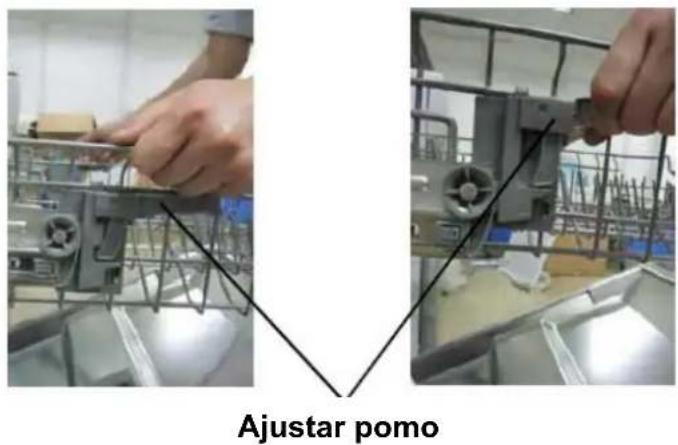 THOMSON TDW 1445 SL - Ajuste de altura del cesto superior - 1