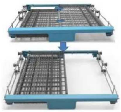 THOMSON TDW 1445 SL - positions du panier à couverts: - 4