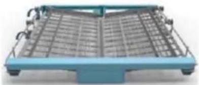 THOMSON TDW 1445 SL - Positions of cutlery rack: - 1