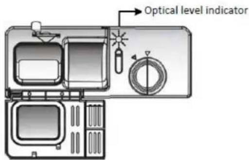 THOMSON TDW 1445 SL - USING THE RINSE AID AND DETERGENT DISPENSERS - 1