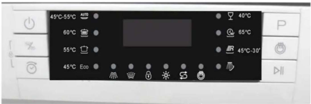 THOMSON TDW 45 SILVER - Control Panel - 1