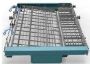 THOMSON TDW 45 SILVER - Positions of cutlery rack: - 2