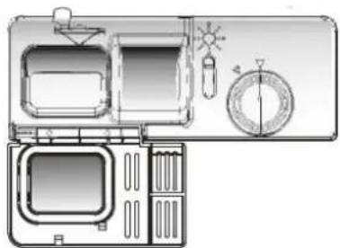 THOMSON TDW 45 SILVER - Uso de los dosicadores de detergente y abrillantador - 1