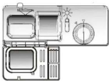 THOMSON TDW 45 SILVER - De glans- en vaatwasmiddelbakjes gebruiken - 1