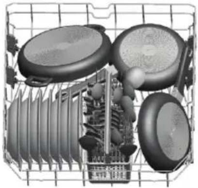 SHARP QWT24F443IDE - Alternative Korbbeladungen Unterer Korb - 1