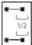 SHARP QWGD53I443XDE - 6.) Touche tactile de demi-charge (1/2) - 1