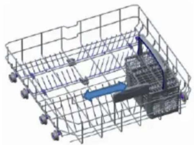 SHARP QWD21I492XEU - Höheneinstellung be i vollem Oberkorb - 4