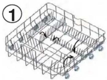 SHARP QWD41F452BEU - Hoogteverstelling bovenmand als hij vol is - 2