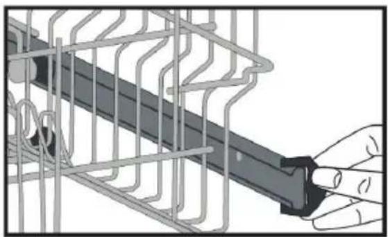 SHARP QWC12F492WEU - Hoogteverstelling bovenmand - 1