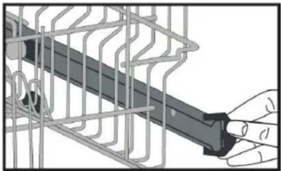 SHARP QWC12F492WEU - Höhe des oberen Korbs anpassen - 1