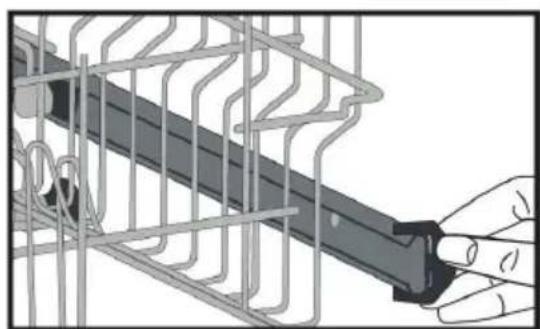 SHARP QWC12F492WEU - Réglage en hauteur du panier supérieur - 1