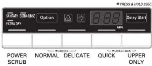 LG LDS5040BB - PANNEAU DE CONTROLLE - 1