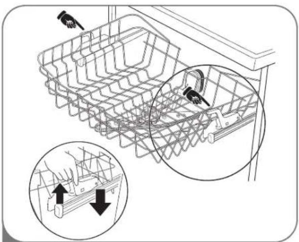 LG LDS5040BB - HEIGHT ADJUSTABLE UPPER RACK - 1