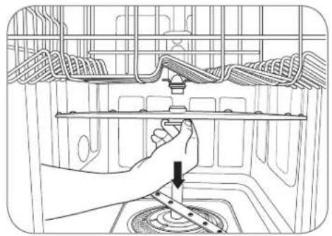 LG LDS5040BB - NETTOYAGE DU BRAS DE LAVAGE SUPERIEUR - 1