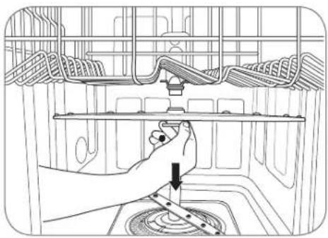 LG LDS5040BB - CLEANING THE UPPER SPRAY ARM - 1