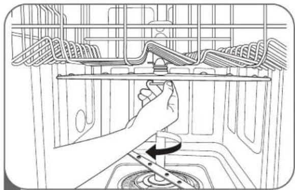 LG LDF6920ST - CLEANING THE UPPER SPRAY ARM - 2
