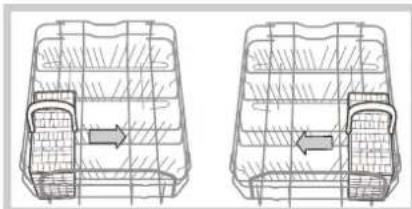 HOTPOINT-ARISTON LST 328 AHA - Ejmplos de colocacion del cesto para cubiertos - 1