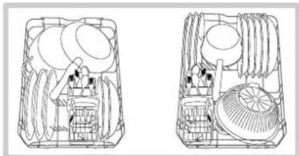 HOTPOINT-ARISTON LST 328 AHA - Ejempios de cargo del cesto inferior - 1