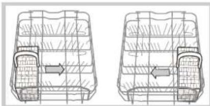 HOTPOINT-ARISTON LST 328 AHA - Cutlery basket positioning examples - 1