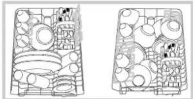 HOTPOINT-ARISTON LST 328 AHA - Voorbeelden van het inladen van het bovenrek - 1