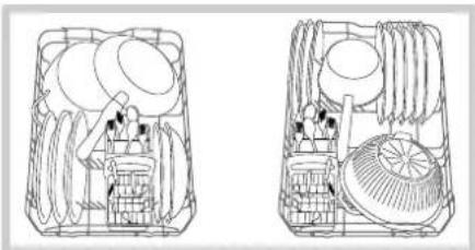 HOTPOINT-ARISTON LST 328 AHA - Esempi di caricamento cesto inferiore - 1