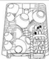 HOTPOINT-ARISTON LST 328 AHA - Beschickungsbeispiele fur den Oberkorb - 2