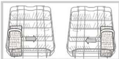 HOTPOINT-ARISTON LST 328 AHA - Esempi di posizionamento dei cestini posate - 1
