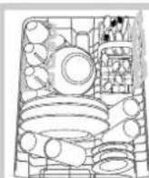 HOTPOINT-ARISTON LST 328 AHA - Beschickungsbeispiele fur den Oberkorb - 1