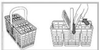 HOTPOINT-ARISTON LSFA+ 825 XHA - Kosik na pribory - 1