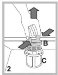 HOTPOINT-ARISTON LSFA+ 825 XHA - Cleaning the filters - 2