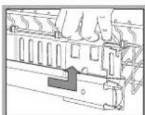 HOTPOINT-ARISTON LSFA+ 825 XHA - Adjusting the height of the upper rack - 2