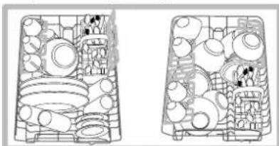 HOTPOINT-ARISTON LSFA+ 825 XHA - Przyklady napelniania gornyego kosza - 1