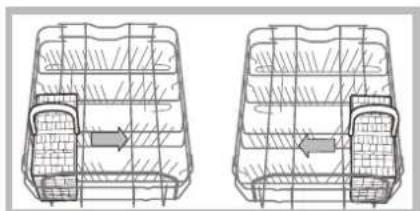 HOTPOINT-ARISTON LSFA+ 825 XHA - Priklady umiestnenia kosika na príbory - 1
